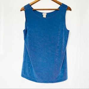 Chico’s Travelers Blue Size 2 Tank Top